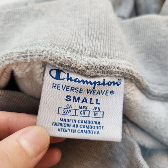 Champion 2 Piece Sweat Set Reverse Weave Hoodie Sweatshirt Joggers Grey XS/S - Picture 12 of 16